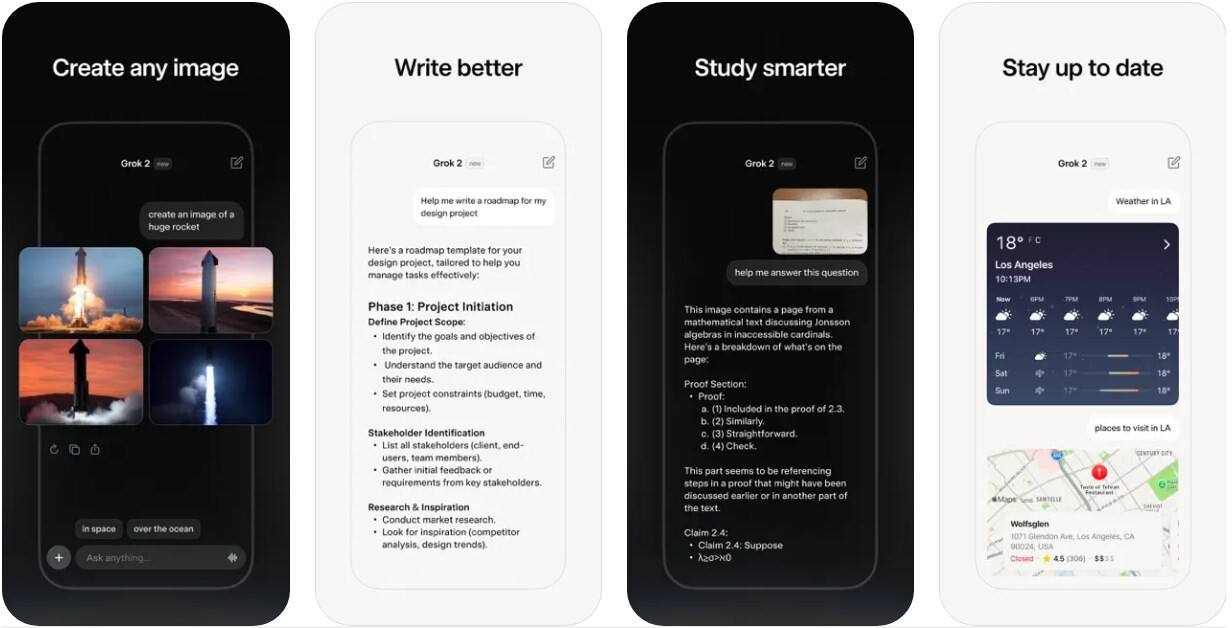 Стартап xAI анонсировал запуск самостоятельного приложения для своего ИИ-бота Grok  Сейчас ИИ-бот находится в тестовом режиме и доступен только для iOS. Бета-версия Grok тестируется в ряде стран, включая США, Австралию и Индию.   Приложение предлагает следующие функции:   текстовая обработка,    резюмирование объемных текстов,    ответы на вопросы,   создание изображений по текстовым описаниям.  Также известно, что Grok имеет доступ к онлайн-данным в реальном времени и контенту платформы X.  По заявлению xAI, основанной Илоном Максом, Grok предназначен для того, чтобы быть правдивым, полезным и любознательным.   Пользователи смогут получать ответы на различные вопросы, создавать яркие визуализации и загружать фотографии для более глубокого осмысления окружающего мира.   Кроме того, xAI разрабатывает сайт Grok для онлайн-доступа к боту, который в данный момент находится на стадии подготовки.     Ранее доступ к Grok имели только подписчики X Premium, но тестовая бесплатная версия теперь открыта для всех пользователей платформы.