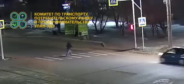 ДТП в Улан-Удэ: пешеход получил ушибы после наезда автомобиля