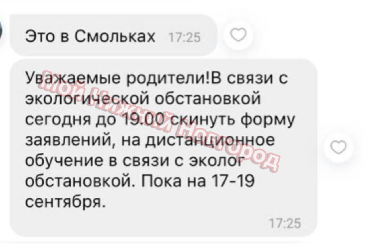 В Городецком округе школьников могут перевести на дистанционное обучение из-за пожара на мусорной свалке.   Подпишись \ Предложи новость