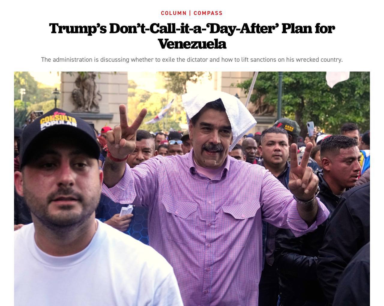 США хотят отправить президента Венесуэлы Мадуро и его соратников в Азербайджан Politico Речь в частности идет о Турции России Азербайджане и Кубе сообщает издание со ссылкой на представителей администрации Трампа Caucasian bureau