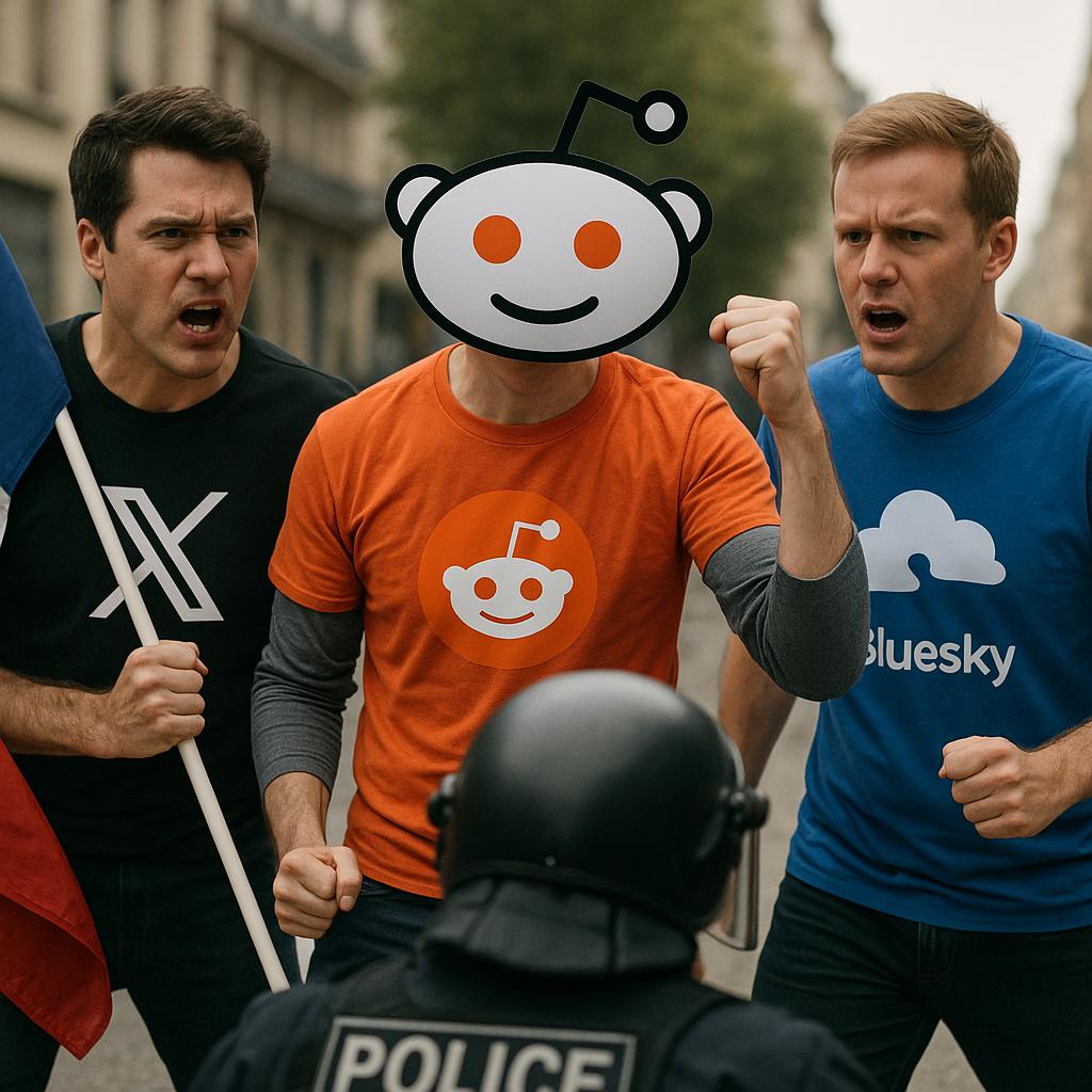 Соцсети X, Reddit и Bluesky под угрозой блокировки во Франции из-за борьбы с распространением порнографии  Париж требует от крупных площадок ввести строгую верификацию возраста для доступа к «взрослому» контенту. В противном случае — штрафы, вылет из поисковиков и полная блокировка.  «Если на платформе есть порно — будут и проверки», — заявила министр цифровой экономики Клара Шаппа.  Первым в очереди на «клеймо» оказалась соцсеть X Илона Маска. Вслед за ней — соцсети Reddit и Bluesky, которые обвиняют в слабой защите от несовершеннолетних: любой подросток может указать фейковую дату рождения и без проблем смотреть откровенный контент.  Но есть загвоздка: по правилам ЕС регулировать такие платформы должен Брюссель, а не Елисейский дворец. Еврокомиссия уже начала проверки, но темп явно не устраивает Макрона.        Прислать новость