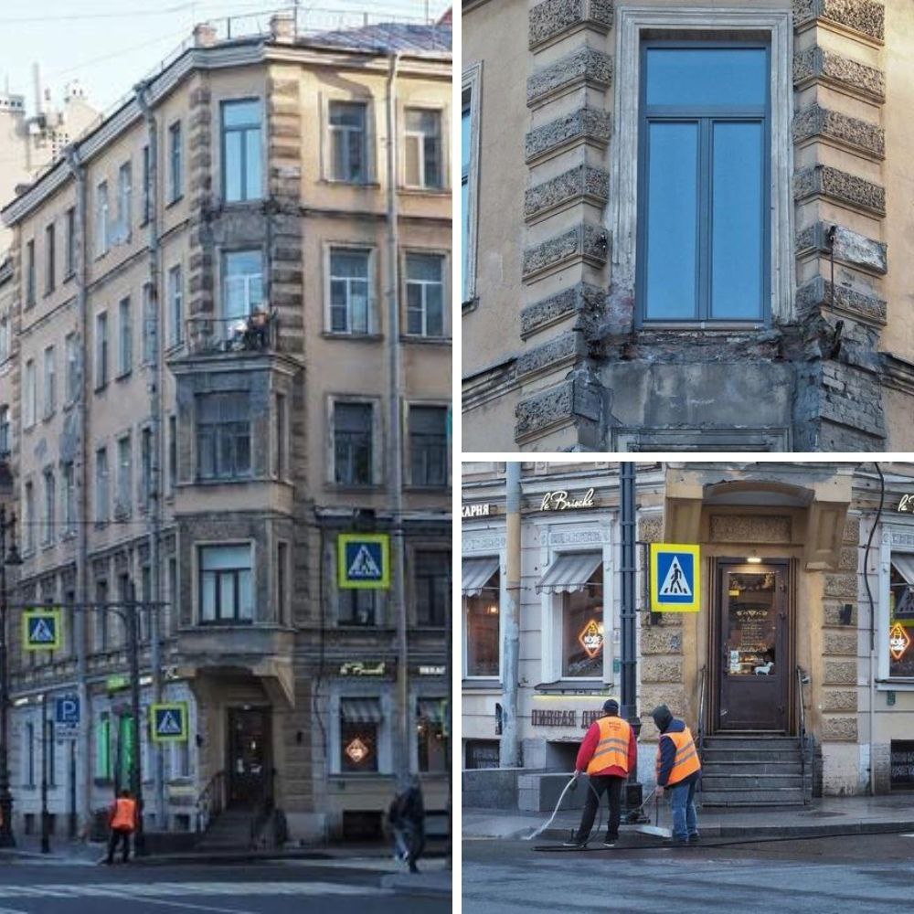 В центре Петербурга обрушился балкон   ЧП произошло в третьем часу ночи на углу улицы Восстания и Баскова переулка. Рухнул балкон пятого этажа в доме №37–39. Обошлось без пострадавших.  К утру от балкона ничего не осталось, а коммунальщики убрали обломки с тротуара. Пятиэтажный дом был построен в XIX веке, в списке объектов культурного наследия не значится.   TvoySpb