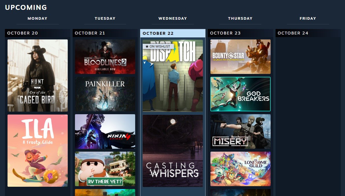 В магазине Steam появился экспериментальный персональный календарь Страница отображает игры прошлого месяца и предстоящие релизы на основе рекомендаций и списка желаемого пользователя   dtf ru steam 4103468