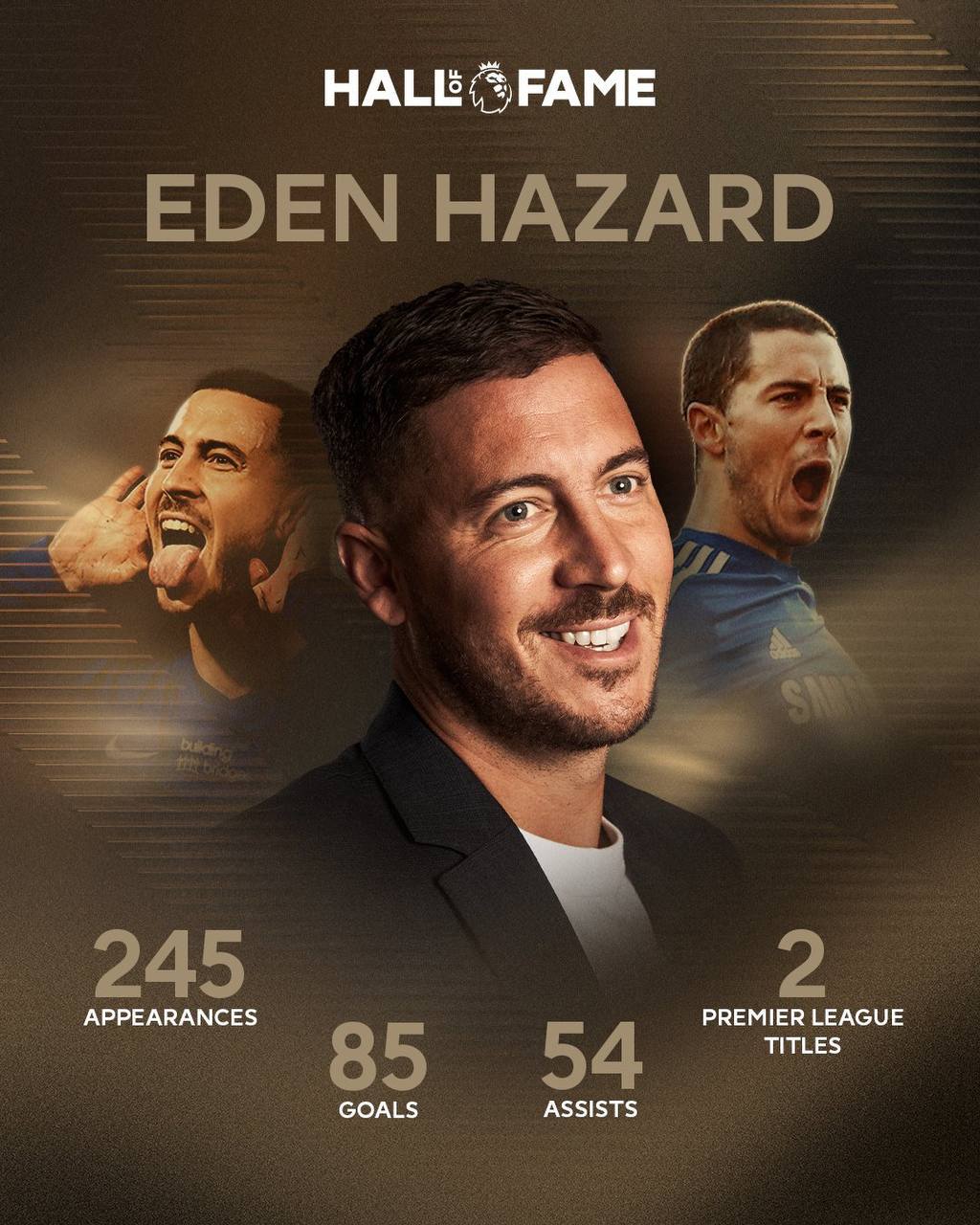 Заслуженная легенда Эден Азар официально включён в Зал славы Премьер лиги Несмотря на раннее завершение карьеры бельгиец по праву заслужил быть в списке лучших благодаря своей феноменальной игре за Челси где он стал настоящей иконой своего времени