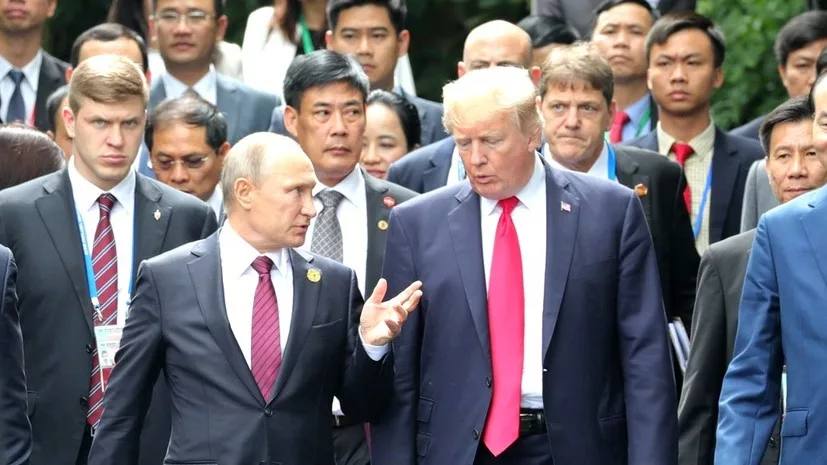«Владимир Путин сделал ряд очень приятных заявлений сегодня. Смотрите, он уважает нашу страну снова» Трамп высоко оценил высказывания Путина об отношениях РФ и США По мнению американского президента, российский лидер «не уважал год назад» страну при Байдене. Батькович. Подписаться