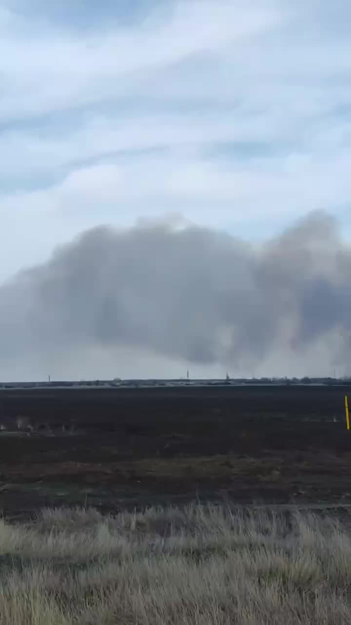 Масштабный пожар в окрестностях Энема под Краснодаром