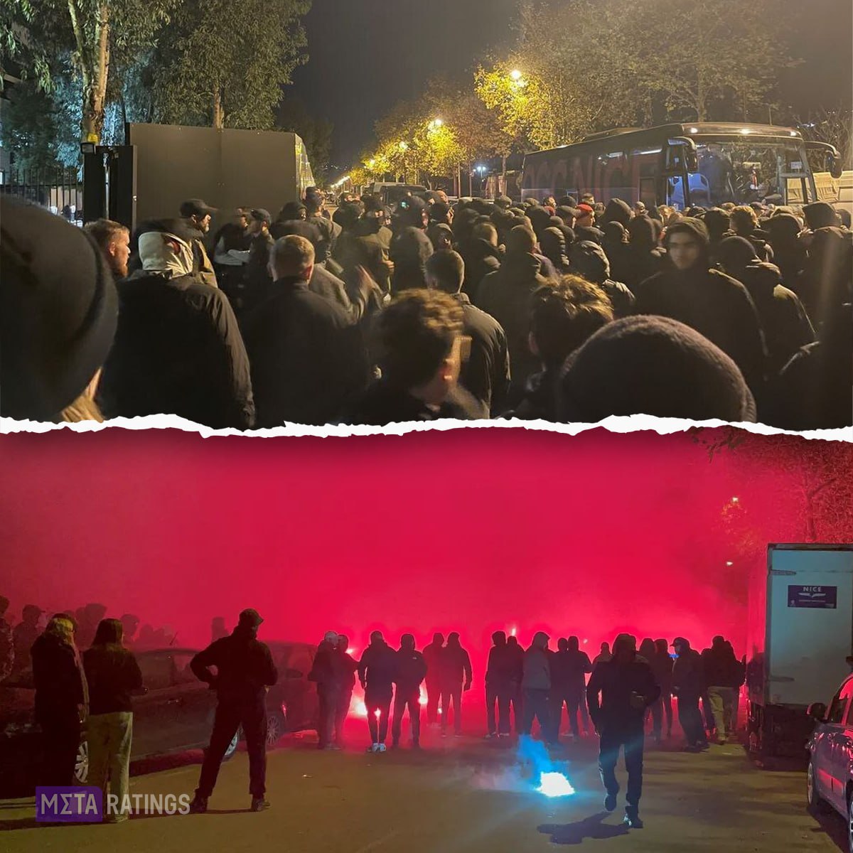 Кошмарная новость из Франции Около 400 фанов Ниццы пробрались на базу клуба и избили футболистов Причина ярой злости 6 поражений подряд во всех турнирах Больше всего досталось Моффи и Бога били ногами давали пощечины и плевались в них Более того болельщики атаковали и спортдира Ниццы Флориана Мориса охрана защитила специалиста Но даже этого фанатам было мало Подробности скандальной новости clck ru 3QcpLu Metaratings