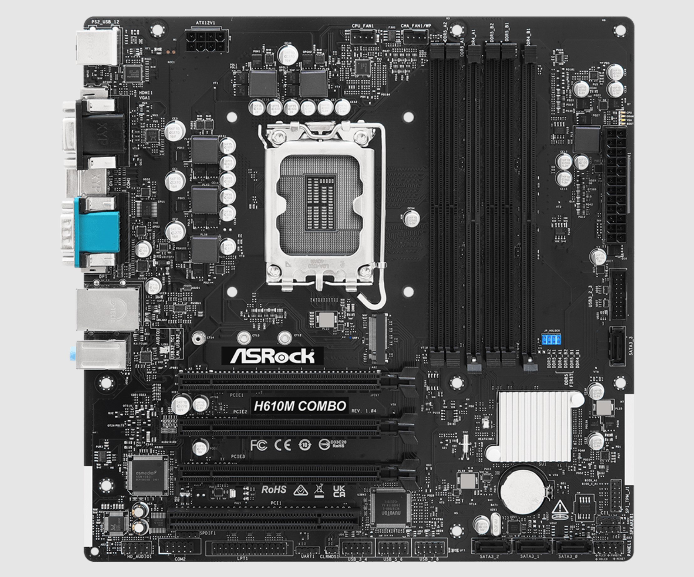 Кризис ОЗУ приносит первые плоды ASRock выпустил материнскую плату с 6 слотами поддерживающую любую оперативу На выбор можно установить 2 плашки DDR4 или 4 плашки DDR5 два стандарта одновременно установить нельзя у вас не хватит денег Плату назвали решением для начального сегмента PushEnter