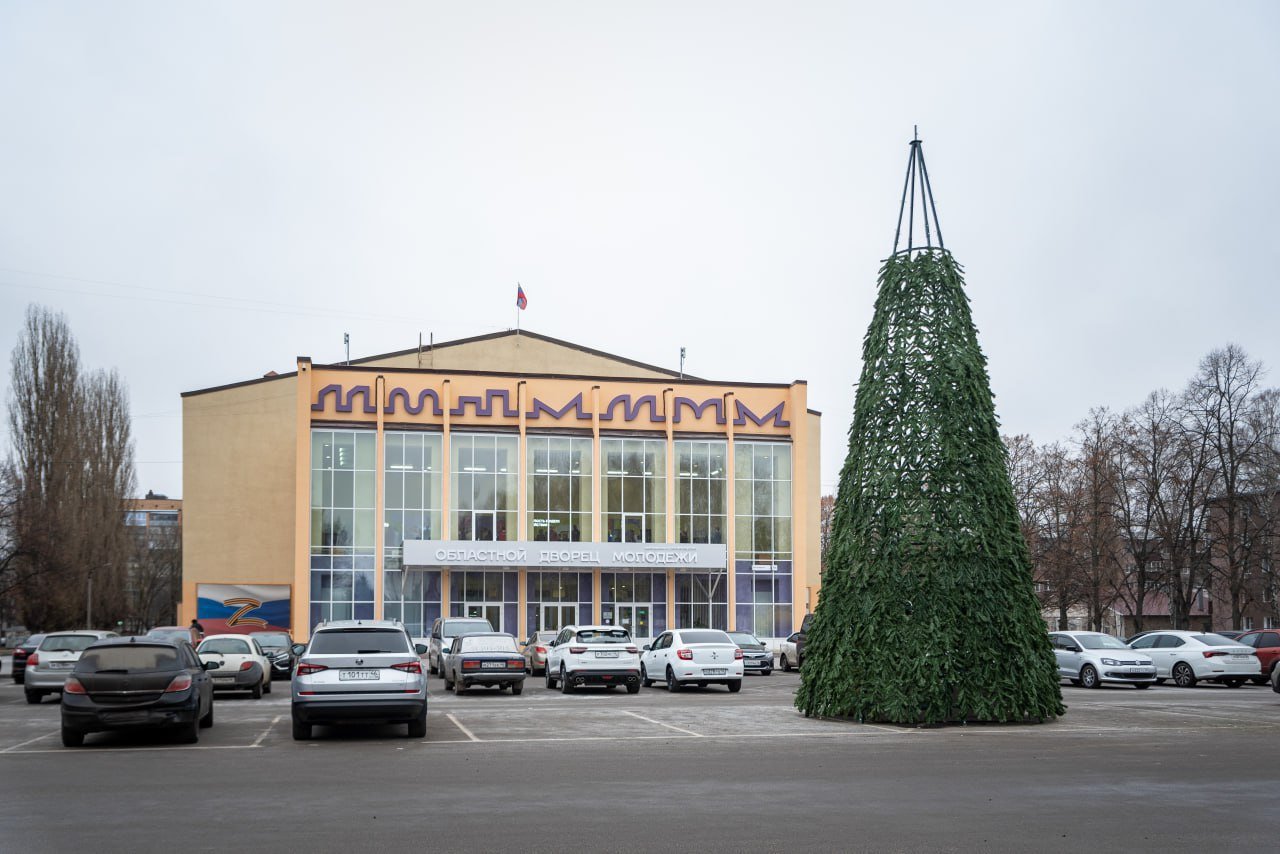 В Курске устанавливают новогодние ёлки    В трёх округах областного центра появятся искусственные ели – монтаж одной из них около Дворца молодежи уже заканчивается.  Ещё две появятся площади Советов перед цирком и в Железнодорожном округе. В администрации города отметили, что преимущество искусственных елей в том, что они долговечные и прослужат несколько лет.  Продолжается возведение «Красного леса». На Красной площади также появится композиция из елей, которые поделят территорию на множество пространств.  Фото: Рина Горлова