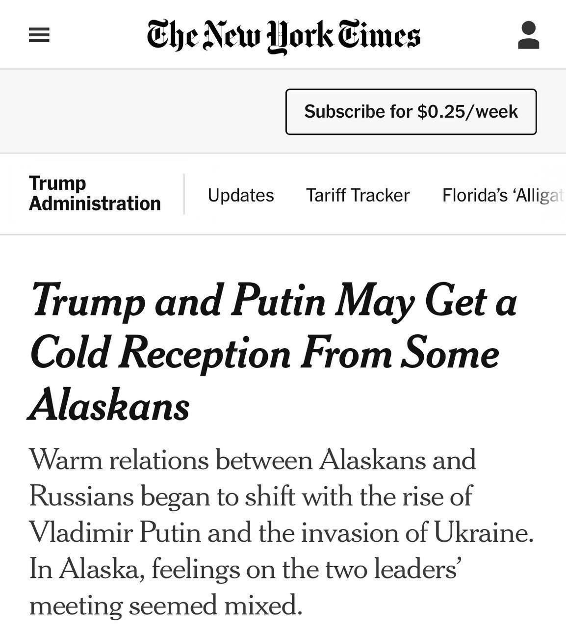 Секретная служба США арендовала дом в Анкоридже перед встречей Трампа и Путина, — NYT  В частности, риелтор Ларри Дисброу, который занимается краткосрочной арендой жилья в Анкоридже  штат Аляска , сообщил, что для встречи он арендовал Секретной службе США шестикомнатный дом.  "Сегодня утром со мной связались сотрудники Секретной службы США и спросили, есть ли у меня свободные помещения, и я ответил, что у меня есть помещения, которые им нужны", — рассказал он.  Возможно, что подыскивают домик для Зеленского