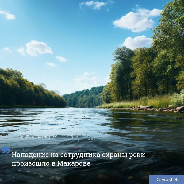 В Макаровском районе отдыхающий напал на инспектора, который обеспечивал правопорядок на реке.