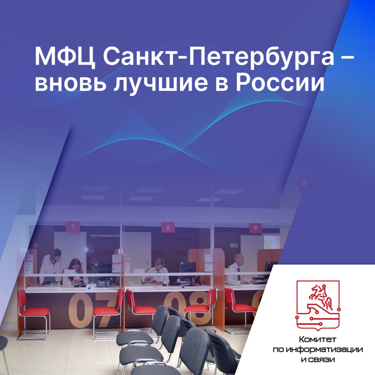 МФЦ Санкт Петербурга вновь лучшие в России 21 октября 2025 года Министерством экономического развития России опубликованы итоги конкурса Лучший МФЦ России 2024 Центры госуслуг Мои Документы Санкт Петербурга повторили успех прошлого года став лауреатами сразу в двух номинациях Лучшая крупная сеть МФЦ и Лучший проект Комитет по информатизации и связи представил на конкурс проект стратегии развития МФЦ до 2027 года В прошлом году документ утвердил Губернатор Санкт Петербурга Александр Беглов Мы живем в мегаполисе ХХI века Городское планирование должно осуществляться с применением инновационных технологий и максимально учитывать запросы петербуржцев Развитие МФЦ Санкт Петербурга прекрасный пример эффективного создания социальной и цифровой инфраструктуры в Санкт Петербурге сказала председатель Комитета по информатизации и связи Юлия Смирнова В стратегию заложен выбор локаций для оптимального размещения МФЦ в городской черте Учтен прирост численности населения наличие объектов медицины образования культуры транспортная доступность планы ввода в эксплуатацию жилых кварталов и требования жителей к услугам и сервисам Центроиды на карте полученные методами математического моделирования с использованием искусственного интеллекта будут учитываться при создании новых центров госуслуг реконструкции и перемещении существующих МФЦ Так госуслуги будут всегда в шаговой доступности для любого жителя города даже в условиях динамично развивающегося мегаполиса Принципы заложенные в стратегии развития МФЦ Санкт Петербурга вызвали огромный интерес экспертного сообщества Планируется что методика подбора оптимальных локаций для размещения МФЦ будет распространена на сеть центров госуслуг Мои Документы в других регионах Российской Федерации