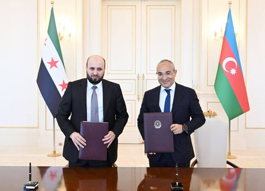 Между SOCAR и Правительством Сирийской Арабской Республики был подписан Меморандум о взаимопонимании.