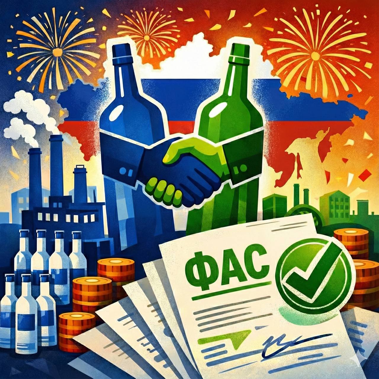 Росспиртпром приобрёл Татспиртпром сделка года состоялась Несмотря на объявленные чуть ранее новогодние каникулы мимо этой новости пройти невозможно ФАС согласовала сделку Росспиртпром приобретает 100 Татспиртпрома Это вероятно главное событие 2025 года на российском алкогольном рынке объединение двух крупнейших алкогольных компаний страны Подробный анализ последствий после праздников