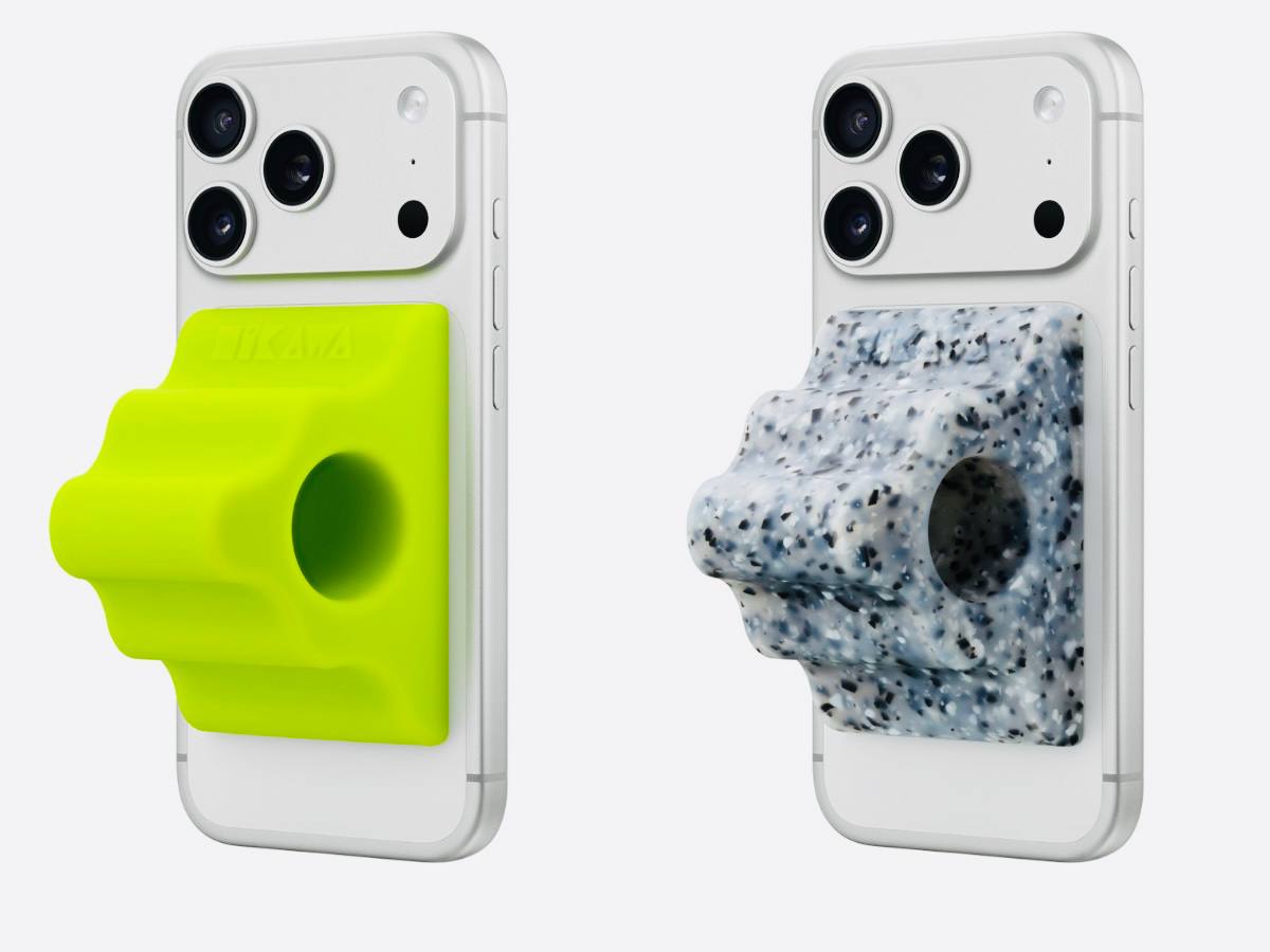 Поддельный камень с вас 70 Apple выпустила дизайнерскую подставку Hikawa Phone Grip and Stand с закосом под мрамор Это магнитный держатель подставка который работает с айфонами поддерживающими MagSafe iPhone 12 и выше Он легко крепится и снимается а ещё может использоваться как подставка в двух положениях вертикальном и горизонтальном Доступны два цвета ярко зелёный Chartreuse и серый Crater выполненный из переработанного пластика и силикона с софт тач покрытием Стоит 69 95 Аксессуар продаётся как лимитированная серия в онлайн магазине Apple в США   www iphones ru 1346740 новости iphonesru