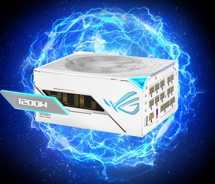 ASUS представила белоснежный флагманский блок питания ROG Thor Platinum III мощностью 1200 Вт Устройство позиционируется как премиальное решение для сборки флагманской игровой системы ASUS ROG Thor 1200W Platinum III имеет габариты 190 150 86 мм и полностью модульную конструкцию Устройство получило японские конденсаторы и построена на платформе с использованием нитрида галлия GaN