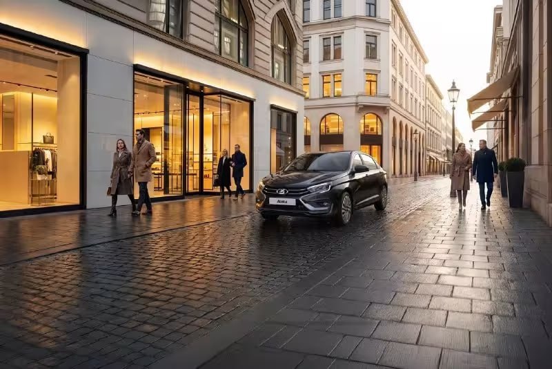 АвтоВАЗ начал поставки седанов Lada Aura 2026 года с современными технологиями Седан получил новую электронную архитектуру с ключом картой позволяющей не вынимать ключ из кармана и дистанционный запуск двигателя Базовое оснащение включает четыре подушки безопасности светодиодную оптику ESP контроль слепых зон передний и задний парктроники обогрев руля передних сидений и подушки заднего дивана кондиционер и круиз контроль Климат контроль появится позже в этом году Розничная цена базовой Lada Aura 2026 составляет 2 269 000 рублей Цена Mercedes Benz A180L в максимальной комплектации в Китае 1 7 миллиона рублей