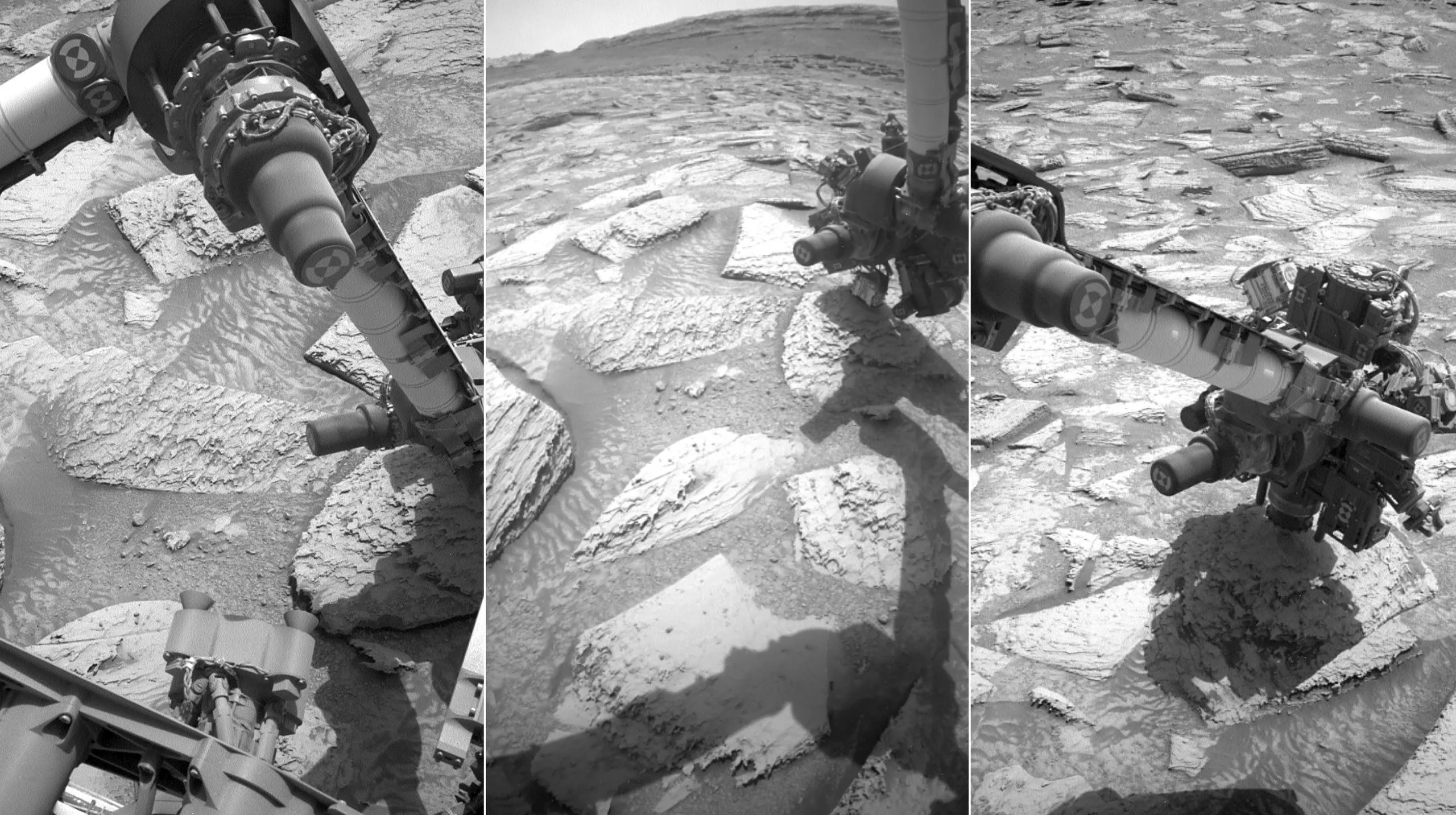 Камень весом 13 кг застрял на буре марсохода Curiosity Вибрация не помогла смена ориентации руки тоже Инженеры НАСА целую неделю искали решение Разжали хватку только наклоном вращением и включением сверла одновременно Камень раскололся при падении На Земле это рутина на Марсе квест