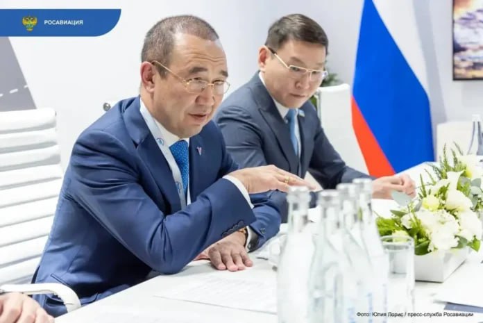 Глава Якутии поднял на встрече с Минтрансом РФ вопросы субсидирования билетов для якутян и строительства аэропорта Зырянки Глава Якутии Айсен Николаев обсудил с руководителем Росавиации Дмитрием Ядровым и замминистра транспорта России Валентином Ивановым ключевые вопросы развития авиационной инфраструктуры региона поддержки отрасли и повышения транспортной доступности для жителей республики В том числе стороны рассмотрели и тему субсидирования авиаперевозок и индексации тарифов на межрегиональных маршрутах Подробнее читайте по ссылке Фото пресс служба Росавиации Юлия Лорис yk24 ru в MAX Telegram ВК VK Видео