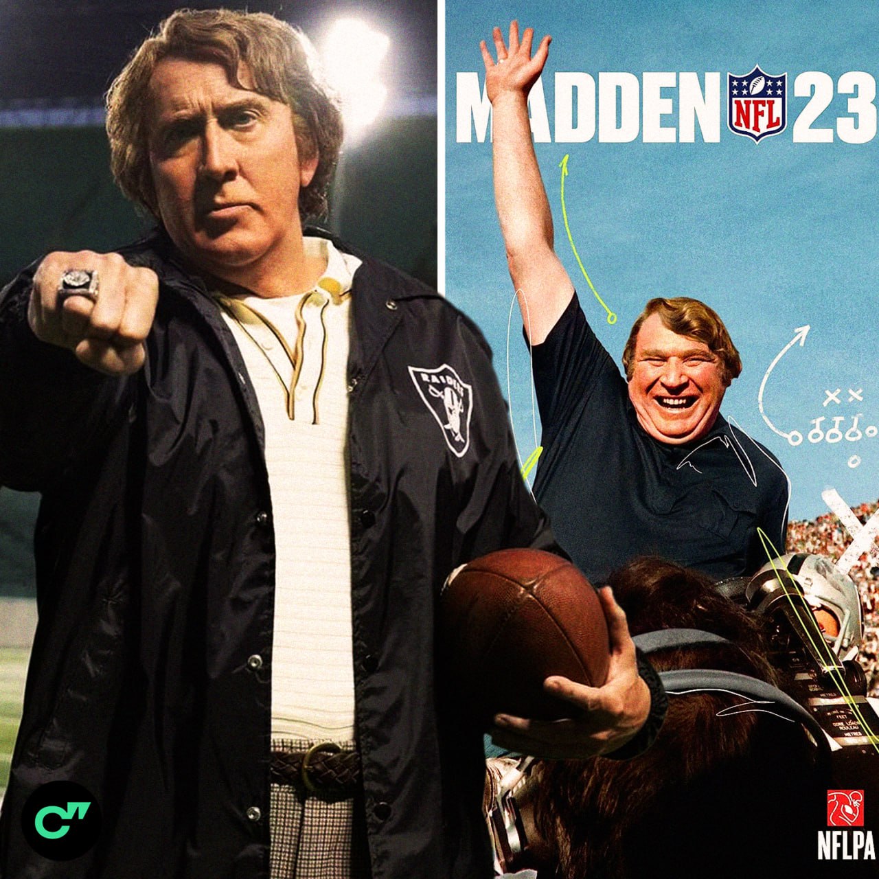 Николас Кейдж в образе легендарного тренера и победителя Супербоула Джона Мэддена именно в честь него названа популярная серия видеоигр по американскому футболу Биографическая драма с Кейджем и Кристианом Бэйлом выйдет в ноябре 2026 го   Подписывайтесь на Спортс