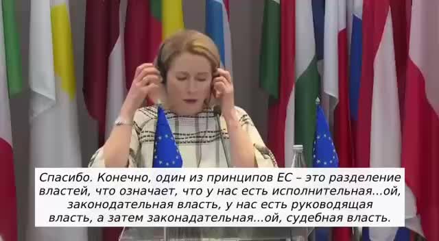 Кая Каллас ошиблась в определении ветвей власти ЕС