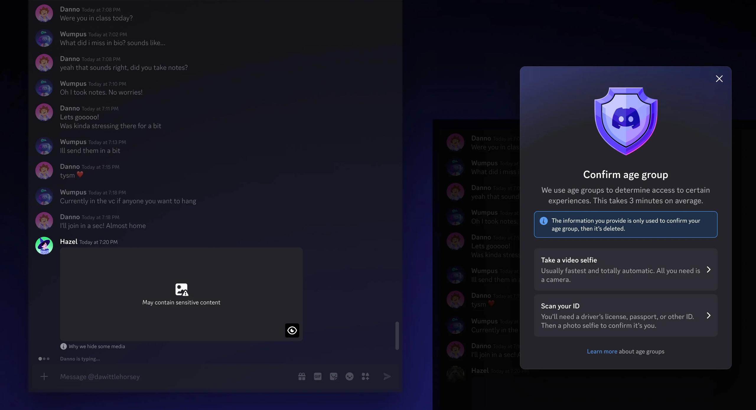 Discord введет обязательную проверку возраста в марте С марта 2026 года все аккаунты будут переведены в режим для подростков Пользователи не смогут просматривать чувствительный контент а также содержимое каналов и серверов с возрастными ограничениями даже если они ранее состояли в них Для подтверждения возраста потребуется пройти верификацию отсканировав лицо или предоставив документы через партнерские сервисы Discord новости iphonesru