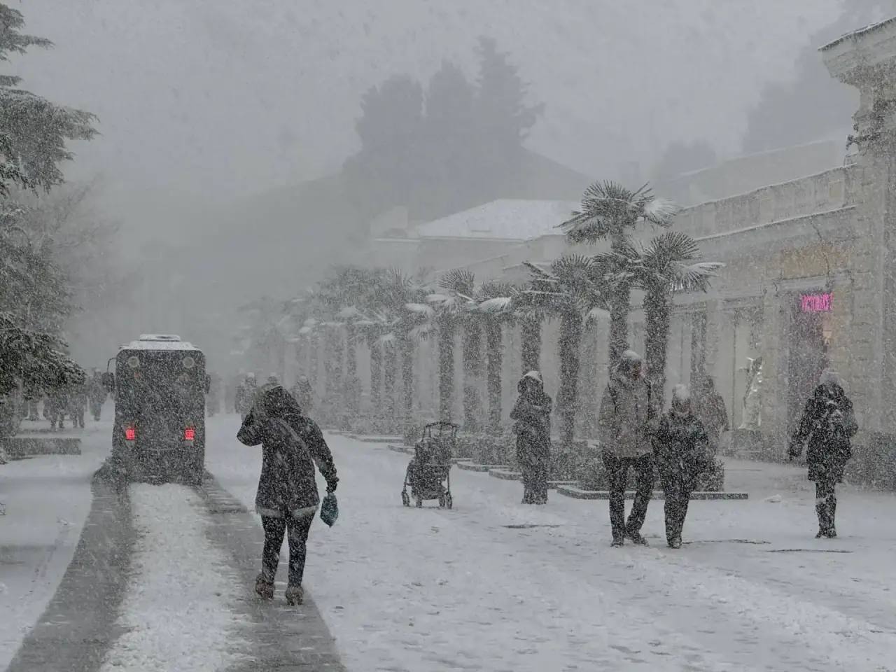 Из за сильной метели отменили занятия в школах Ялты Ялту снова засыпает снегом Действует штормовое предупреждение Из за сложных погодных условий детей отпускают с занятий в школе Прошу работодателей отнестись к ситуации с пониманием и по возможности раньше отпустить сотрудников возможны перебои в работе общественного транспорта сообщила глава горадминистрации Янина Павленко Все городские службы и МЧС работают в усиленном режиме Фото Янина Павленко Tg Подписывайся на truekpcrimea