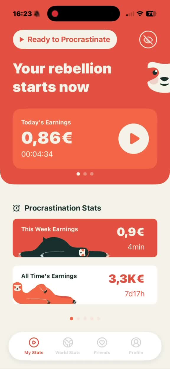 Реддитор разработал приложение WeAreLazy для подсчета заработка на прокрастинации