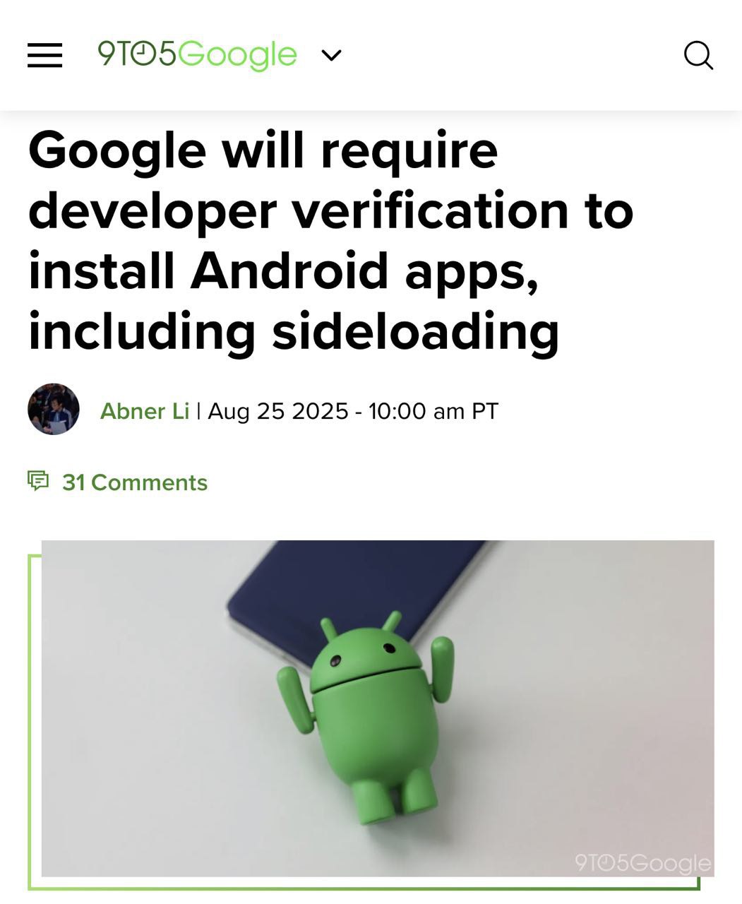 Пиратство на Android ВСЁ Google запретит установку приложений от левых разработчиков Инициатива затронет десятки магазинов приложений и всеми любимые APK файлы из интернета Всем разработчикам придется пройти верификацию чтобы их APK можно было поставить на телефон Для тех кто уже работает с Google Play требования выполняются автоматически Тот момент когда Android скопировал фичу из iOS Айтишная