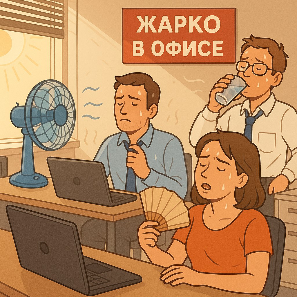 Россияне могут не работать из-за высокой температуры на рабочем месте. Работники вправе отказаться от выполнения трудовых обязанностей при превышении установленных температурных норм на рабочем месте — если показатель превышает +28°C. При этом допустимые температурные диапазоны варьируются в зависимости от категории работ по степени энергозатратности , поэтому для точного определения норм необходимо руководствоваться положениями СанПин. Согласно санитарным рекомендациям Роспотребнадзора, при превышении температурного порога в 28,5°C продолжительность работы должна быть уменьшена на час. Дальнейший рост температуры до 29°C требует сокращения на 2 часа, а при 30,5°C — на 4 часа. Как у вас на работе? Жарко? Подпишись на «Тюменское время»