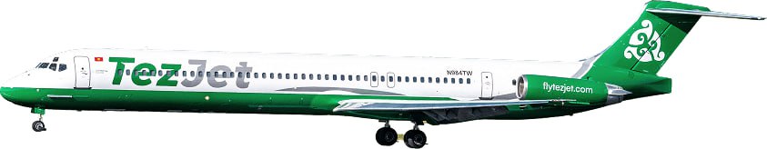 Последний McDonnell Douglas MD-83 будет летать в Россию Киргизская авиакомпания TezJet с 21 августа начнет выполнять рейсы из Бишкека в Москву. В этой новости интересно то, что полеты в российскую столицу TezJet будет выполнять на поистине уникальном самолете - McDonnell Douglas MD-83. Это 160-местный лайнер с бортовым номером EX-80003. Самолет был построен в 1999 году и стал последним собранным лайнером этой модели. Собственно, об этом гласит информация на специальной наклейке на фюзеляже - Last Mad Dog Dec 1999 Mad Dog "Бешеный пес" – это неофициальное прозвище семейства ближнемагистральных самолетов McDonnell Douglas MD-80 к нему относятся и MD-83 . Лайнеры начали выпускать в 1980 году и до 1999 года было выпущено 1200 самолетов. Сама компания McDonnell Douglas в 1997 году была поглощена концерном Boeing. Летать из Бишкека в Москву TezJet будет трижды в неделю - в понедельник, четверг и субботу. Билеты уже в продаже. фото с сайта flytezjet. com