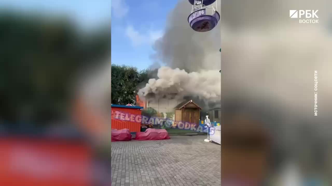 Пожар в кафе во Владивостоке: огнеборцы МЧС ликвидируют возгорание