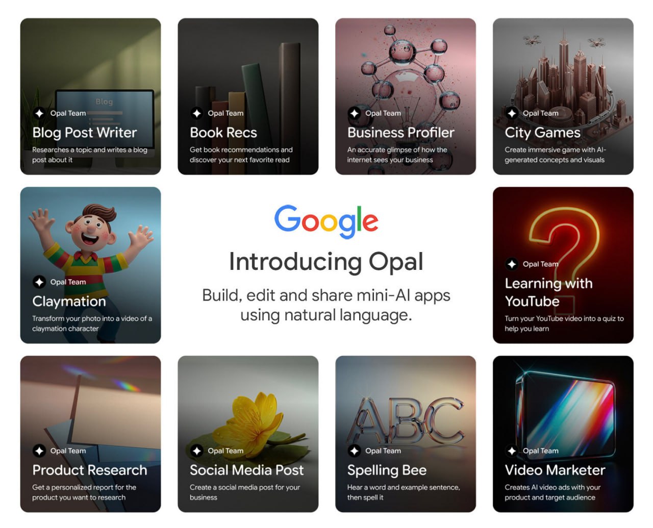 Google Labs выпустила инструмент Opal, предназначенный для создания мини-приложений, работающих на базе ИИ. Достаточно описать свой рабочий процесс простыми словами, и Opal создаст визуальный интерфейс. Хотите многоэтапный процесс, который связывает вместе промпты и ИИ-модели? Легко. Просто объясните логику, и инструмент создаст его. Есть даже несколько шаблонов, с которых можно начать: Создавайте рекламу на базе искусственного интеллекта для вашей целевой аудитории и бренда. Получите точное представление о том, как интернет воспринимает ваш бизнес. Превратите любое видео на YouTube в интерактивную викторину. Редактирование работает двумя способами: перетаскиванием в визуальном редакторе или разговором с инструментом на естественном языке. Нужно настроить промпт или добавить функцию? Либо кликните и измените, либо опишите желаемое изменение. И когда вы будете довольны результатом, вы можете поделиться им в виде работающего приложения, которое могут использовать и другие люди. #google #полезное Нейросети: Волшебство ИИ