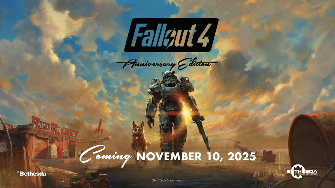 Bethesda анонсировала Fallout 4 Anniversary Edition юбилейное переиздание игры В него войдут все дополнения и более 150 предметов из Creation Club а также отобранные моды которые повлияют на геймплей и некоторые квесты dtf ru games 4106996