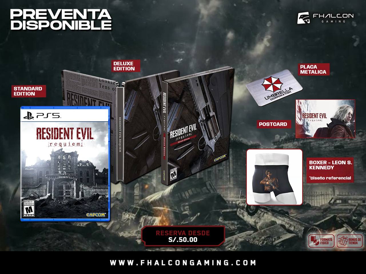 Перуанский магазин продает Deluxe издание Resident Evil Requiem с трусами Леона С Кеннеди Необычный слив пришел из перуанского игрового магазина Fhalcon Прямо на главной странице сайта в карусели товаров появился пакет предзаказа Requiem в который входят трусы с изображением Леона С Кеннеди В комментариях на вопрос пользователя является ли делюкс версия оригинальной от Capcom магазин ответил утвердительно Наш магазин xbox hub storebot Интервью Инсайды Слухи Xbox XboxSeries XboxOne XboxGame