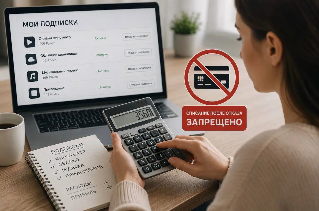 В России запретили списывать деньги за онлайн подписки после отказа и удаления карт Новые правила касаются сервисов с платной подпиской В список входят онлайн кинотеатры облачные хранилища приложения сервисы документооборота и другие платформы работающие по абонентской модели Теперь компании обязаны принимать отказ от подписки в том числе в электронном виде Если сервис всё же продолжит списывать деньги после отказа пользователя средства должны вернуть полностью Исключением станет только сумма за период когда подписка ещё считалась активной и услугой фактически пользовались   www iphones ru 1371467 новости iphonesru