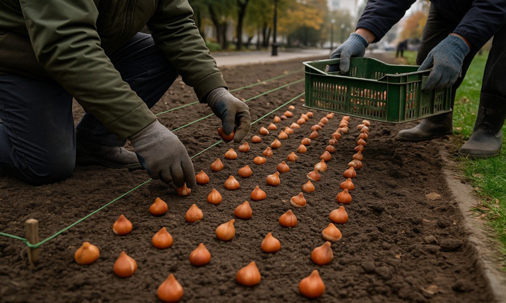 В Воронеже начали высаживать 105 тысяч тюльпанов для весеннего цветения В столице Черноземья стартовала осенняя посадка тюльпанов Этой весной город зацветёт особенно ярко специалисты подготовили 105 тысяч луковиц что на семнадцать тысяч больше чем в прошлом году