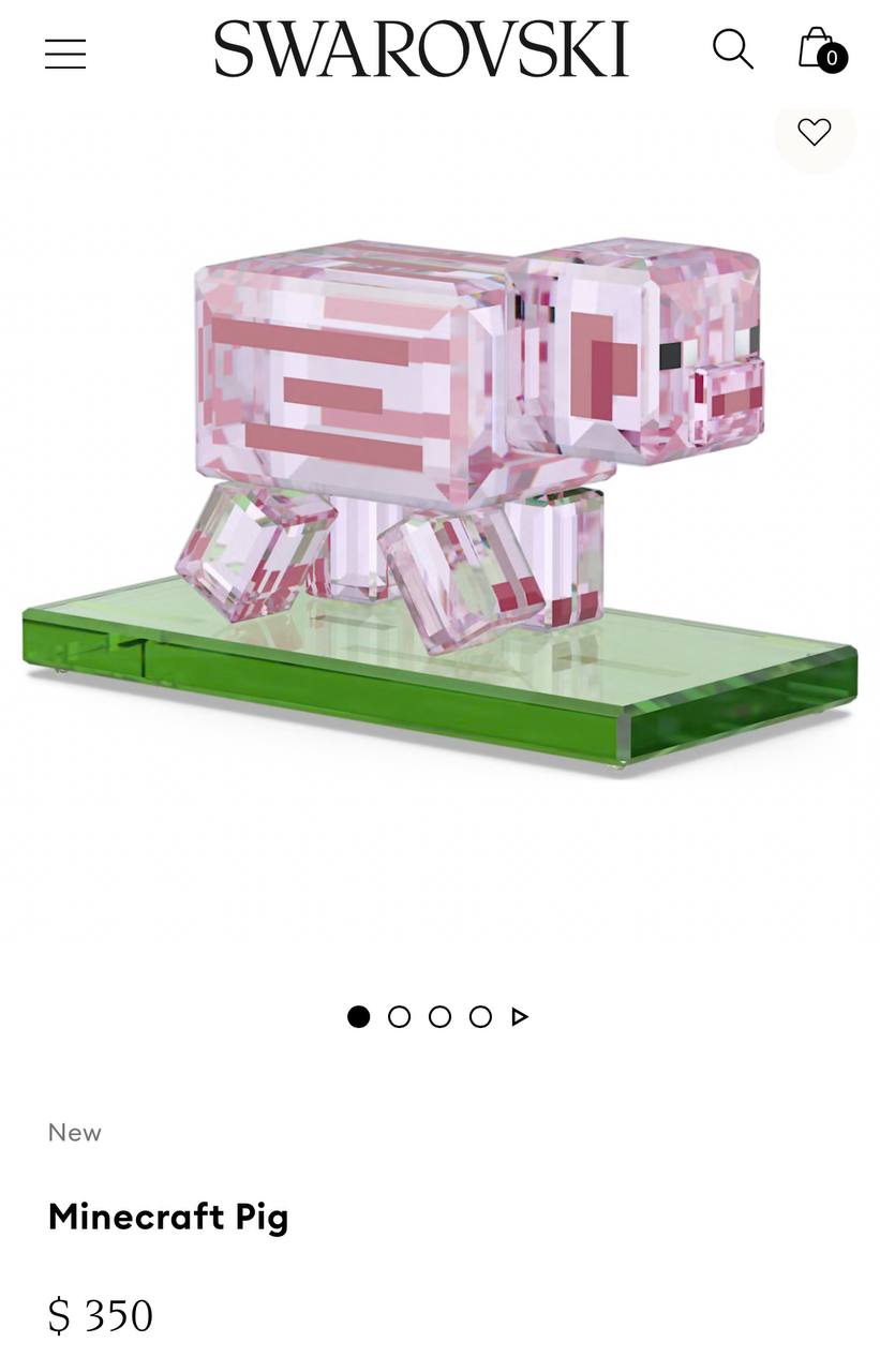 Swarovski заколлабились с майнкрафтом и выпустили четыре кристаллические фигурки. Крипер и свинка стоят по $350, а Стив и Алекс — по $380. Вся коллекция для настоящих ценителей обойдется примерно в 114 тысяч рублей. Подписывайся на «PRO Бизнес» --------------------------------- YouFast VPN™ AML бот Шерлок