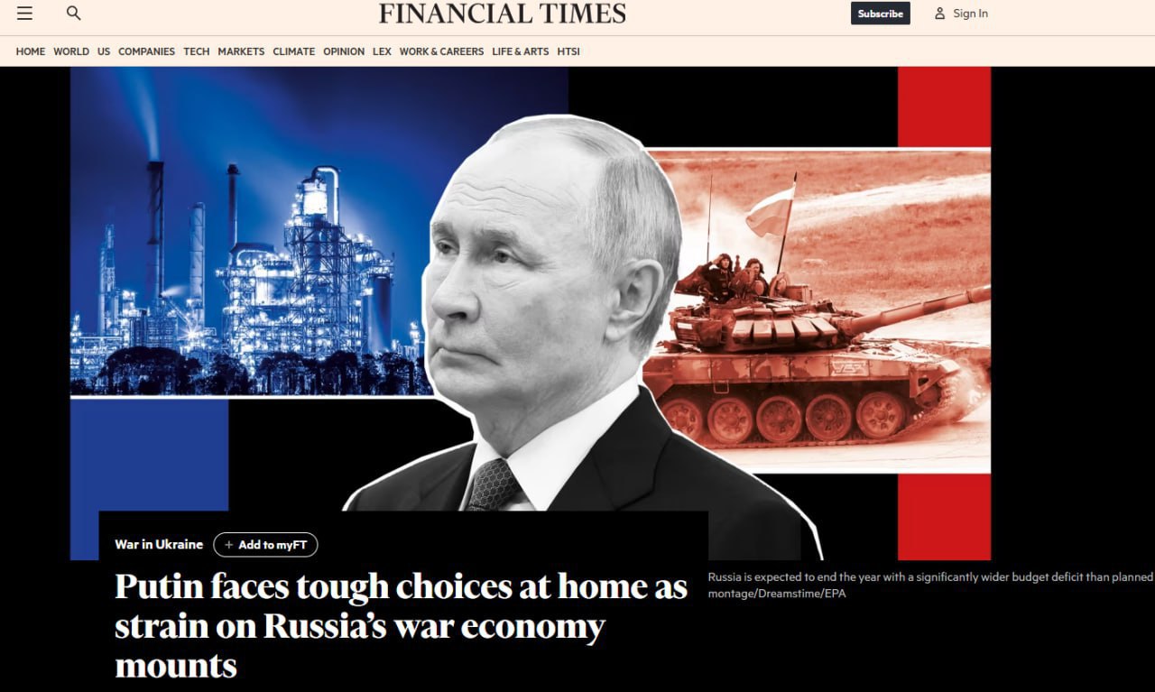 Экономика войны бьёт по России Москва готовится к урезанию бюджета FT Доходы от нефти и газа упали на 20 с начала года рост ВВП замедлился почти втрое а дефицит бюджета достиг 4 9 трлн рублей вместо планируемых 0 5 ВВП Минфин обсуждает сокращение немилитарных расходов инфраструктуры субсидий и соцпрограмм Эксперты отмечают дефицит рабочей силы падение угольной отрасли и укрепление рубля что осложняет покрытие дефицита Даже при перемирии расходы на восстановление техники будут оставаться высокими создавая риск рецессии Подпишись на Без Тормозов Подпишись также на Х Прислать новость