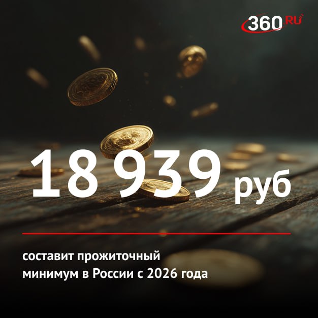 Правительство России направило на рассмотрение в Госдуму проект федерального бюджета   Прожиточный минимум в РФ в 2026 году составит 18 939 руб для трудоспособного населения 20 644 руб   Для пенсионеров прожиточный минимум установлен в 16 288 руб для детей 18 371 руб   Минимальный размер оплаты труда с 1 января 2026 года вырастет до 27 093 руб сейчас размер МРОТ 22 440 руб цифра360 Подписаться на tv360 I Обратная связь I Чат 360 I Наш канал в MAX