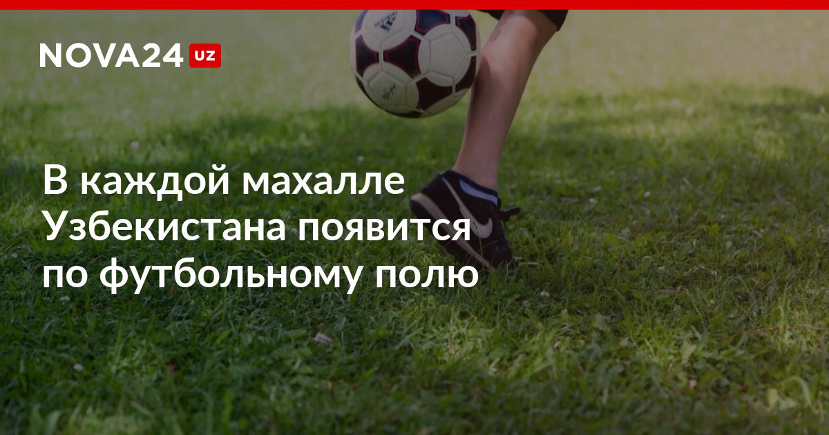 В каждой махалле Узбекистана появится по футбольному полю Проект планируют завершить как минимум в течение десяти лет nova24 uz 299157 NOVA24 LIVE