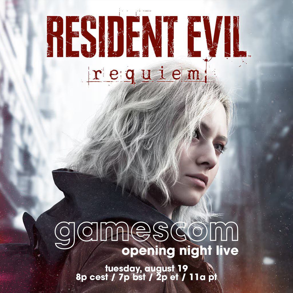 Resident Evil Requiem покажут на gamescom  Во время церемонии открытия 19 августа в 21:00 по МСК    Участвуй в розыгрыше клавиатуры    Наши каналы