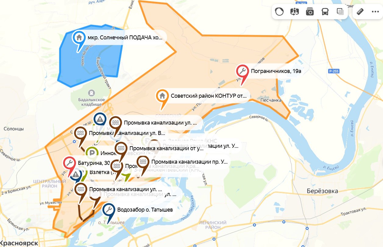 В Красноярске завтра отключают холодную воду Красноярцам напомнили о необходимости создать запасы холодной воды. Завтра, 30 мая, в 23 часа прекратится её подача потребителям Советского и части Центрального района. В Солнечном вода будет, но давление на сетях будут невысоким, поэтому и им следует набрать воду заранее. Отключат воду на двое суток. Как сообщили в «КрасКоме», работы будут вестись на водозаборе о. Татышев. Его запустят во второй половине дня 1 июня, чтобы к 23:00 часам вода заполнила все уличные трубопроводы и начала поступать в дома. - Жителям необходимо создать запас питьевой воды и воды для санитарных нужд, так как подвозить её будут только в социально значимые учреждения, - предупредили в «КрасКоме». Схема: КрасКом