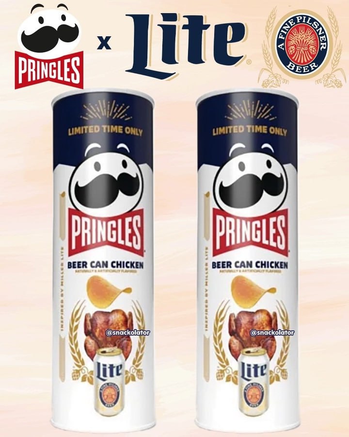 Pringles выпустят чипсы со вкусом пива в коллаборации с Miller Lite. Появится на полках магазинах в мае, у нас, наверное, значительно позже.   Осталось найти пиво со вкусом чипсов