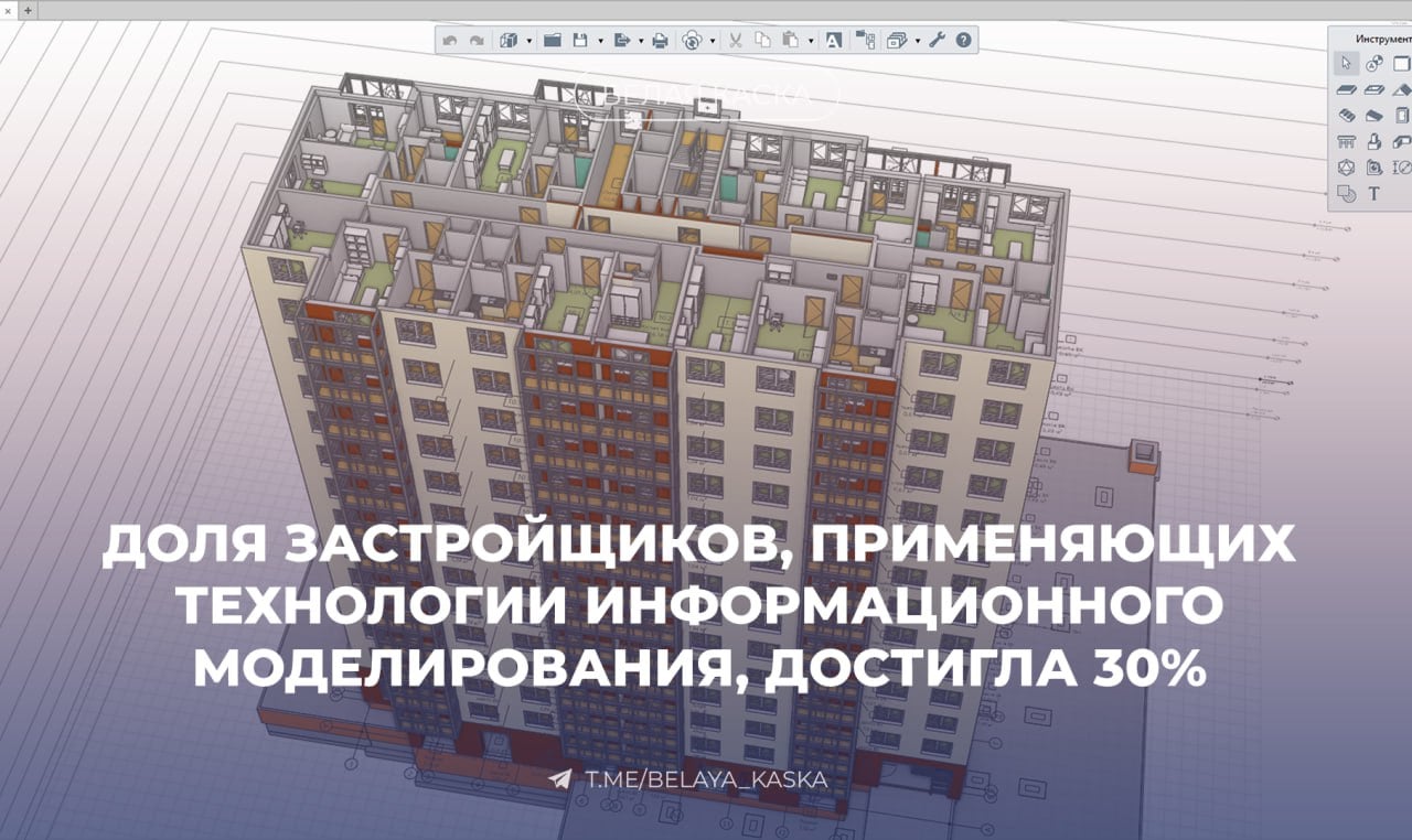 Доля застройщиков, применяющих технологии информационного моделирования, достигла 30% — Минстрой    Михайлик:  Совместная комплексная работа Правительства РФ, Минстроя России и экспертного сообщества играет ключевую роль в стимулировании этого процесса, обеспечивая нормативную базу, внедряя цифровые сервисы и предоставляя поддержку участникам строительного процесса.   В рамках нового нацпроекта «Инфраструктура для жизни» мы продолжим последовательно работать над созданием условий, которые делают цифровизацию не только возможной, но и выгодной для всех участников строительной отрасли.   С 1 июля 2024 года в сфере долевого строительства внедрение ТИМ стало обязательным на этапе проектирования.    С 1 января 2025 года это требование распространилось на этап строительно-монтажных работ.