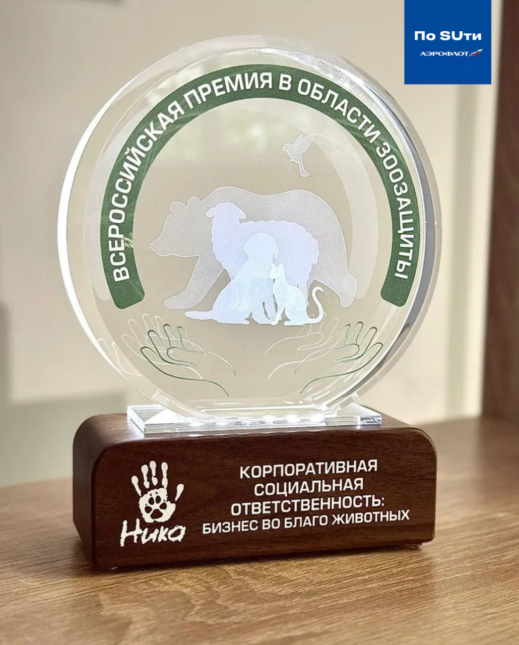 Аэрофлот стал лауреатом Первой Всероссийской премии в сфере зоозащиты и экологии Авиаперевозчик одержал победу в ключевой номинации Корпоративная социальная ответственность бизнес во благо животных Экспертное жюри премии высоко оценило вклад авиакомпании в популяризацию идей о бережном отношении к домашним и диким животным В частности была отмечена добрая акция Аэрофлота реализуемая в коллаборации с Благотворительным фондом помощи бездомным животным Ника по бесплатной перевозке кошек и собак из приютов находящихся в разных регионах страны в новые семьи На церемонии вручения премии было объявлено о том что акция будет проводиться бессрочно В информационной кампании посвященной акции которая стартовала весной этого года приняли участие петс амбассадоры Аэрофлота кот Винни Пух и аляскинский маламут Миша питомцы сотрудников авиакомпании получившие это звание по итогам внутрикорпоративного конкурса Пёс Миша когда то сам был спасён от недобросовестных хозяев и попал в приют откуда его забрали сёстры близнецы Катя и Лера пилоты Аэрофлота Анонсирование и предложенный формат акции получили масштабный живой отклик общественности и неподдельный интерес к вопросам бережного отношения к домашним питомцам Аэрофлот на протяжении многих лет ведёт последовательную политику направленную на поддержку диких и домашних животных Авиаперевозчик на постоянной основе сотрудничает с Центром Амурский тигр и принимает участие в программе по сохранению редкого вида хищников в неволе В общей сложности за последние пять лет Аэрофлот перевёз с Дальнего Востока в европейскую часть России 16 тигров Подробнее на сайте Подписывайтесь на пресс службу Аэрофлота