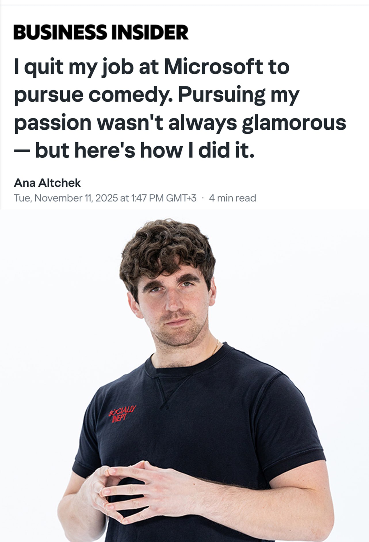 Прогер из Microsoft уволился из бигтеха и стал СТЕНДАПЕРОМ всё из за книги Как работать по 4 часа в неделю Парень прочитал её и сразу запустил собственное шоу где и сейчас стебёт стартапы бигтехи и всю офисную жизнь Айтишники уже покупают красные носы