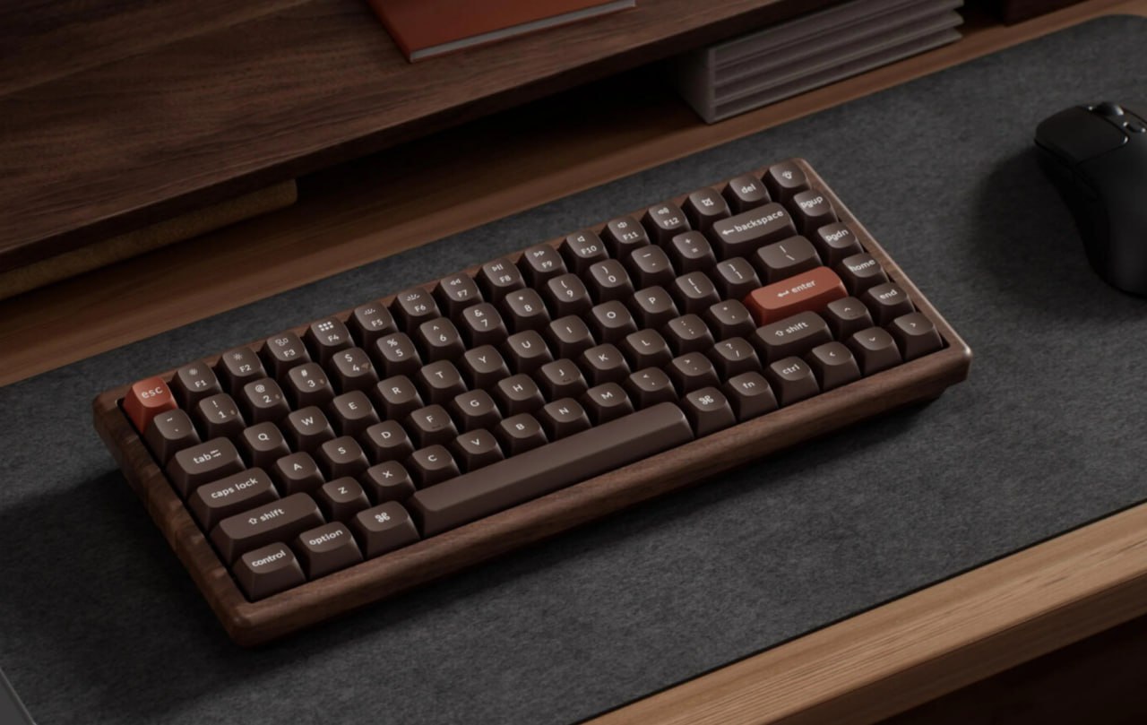 CHIP новости Вещь недели деревянная клавиатура Keychron K2 HE Полное название клавиатуры с деревянной отделкой Keyron K2 HE All Wood Special Edition Подробнее здесь chiprussia