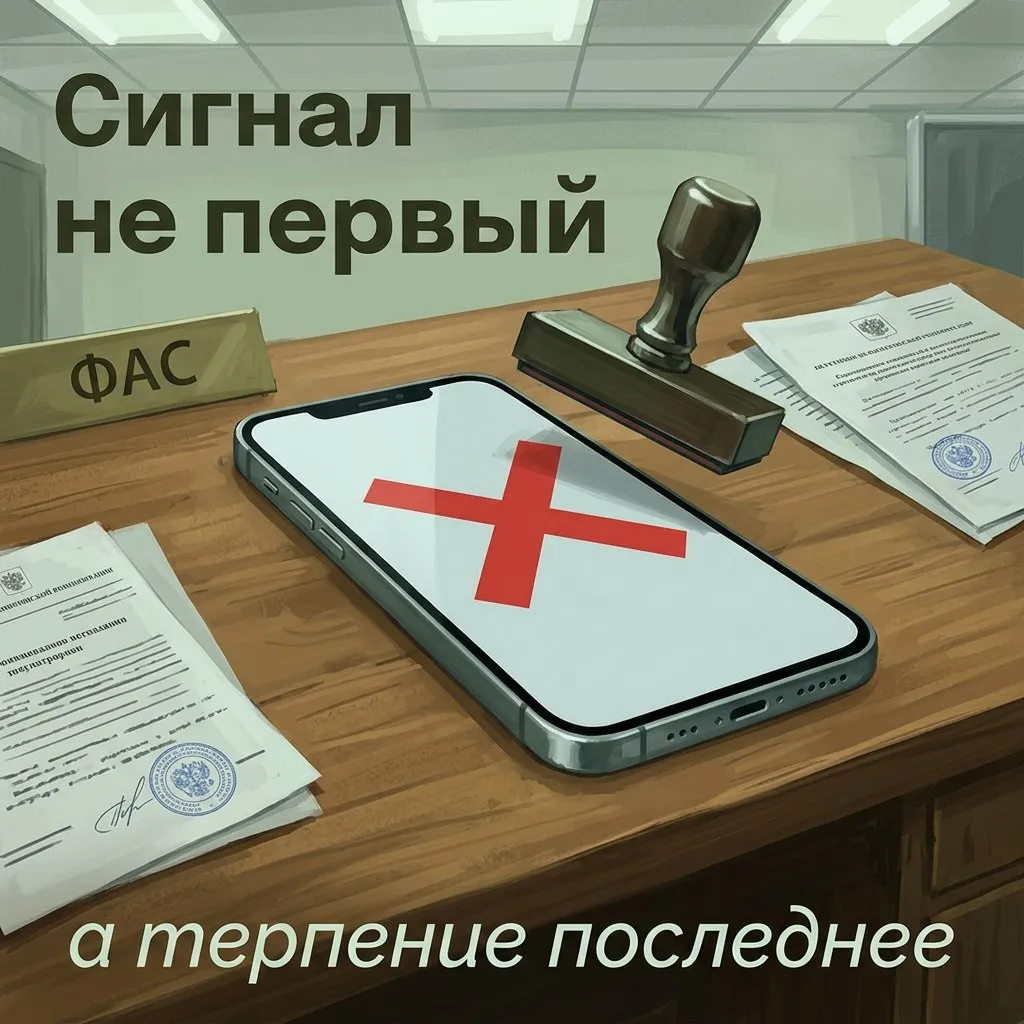 ФАС взялась за Apple после жалобы мессенджера Telega Мессенджер Telega альтернативный клиент Telegram пожаловался в ФАС на удаление из App Store Ведомство отреагировало довольно жёстко и заявило что это не первый сигнал в отношении Apple а в действиях компании могут быть признаки нарушения закона о защите конкуренции Пока конкретных мер нет но сам тон заявления интересный ФАС явно копит претензии к Apple и похоже готовит почву для чего то посерьёзнее