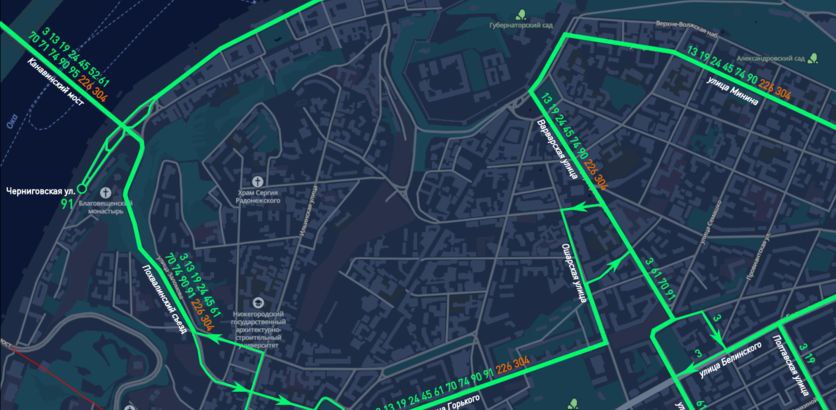 Внимание нижегородцы из за перекрытий улиц в День народного единства некоторые автобусы изменят маршрут следования Изменения будут действовать 4 ноября с 00 01 до 18 00 Автобусы 3 13 19 24 45 61 70 74 90 91 226 304   будут ходить в направлении нагорной части города по Похвалинскому съезду улице Маслякова площади Горького улицам Горького Ошарской Академика Блохиной Варварской   в направлении заречной части города по улицам Варварской Октябрьской Ошарской Горького площади Горького улицам Горького Ильинской Маслякова Похвалинскому съезду Автобусы 52 71 95 будут ходить до конечного остановки Катер Герой по Нижне Волжской набережной в оба направления ПРАВДА в вашей ленте и в MAX